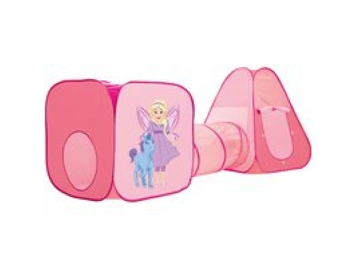 LUPILU® Tentes de jeu avec tunnel (rose)