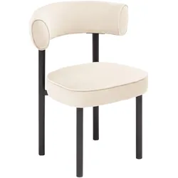 Stuhl Helga Schwarz/Beige