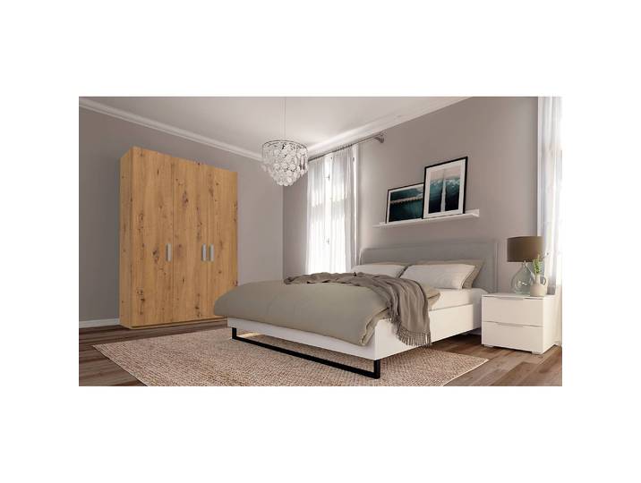Drehtürenschrank XVI 136 x 235cm Braun/Eiche Artisan Dekor