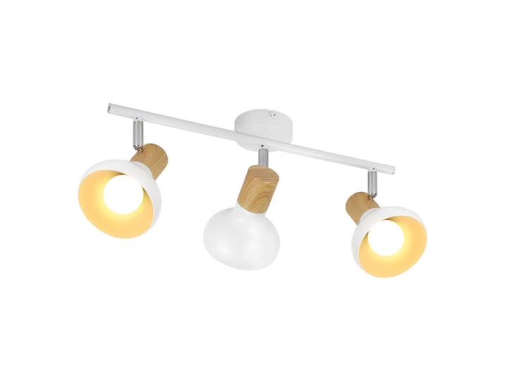 Nettlife Deckenstrahler Farmer 3-flammig 41.2/11/15.5 cm, Weiß, Metall, E14, 11x15.5x41.2 cm, Lampen & Leuchten, Innenbeleuchtung, Spots & Strahler, Deckenspots