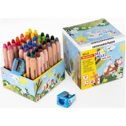 EberhardFaber, Malstifte, Jumbo Buntstift MiniMaxi 3in1 40er Box (40x)
