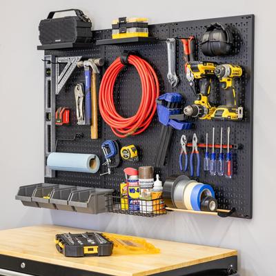 "StoreYour 51"" x 32"" PRO Pegboard - 23 Attachments - 3 Panel"