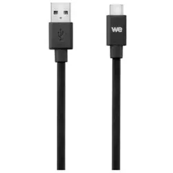 We-Vibe C ble USB-C m le/USB A m le plat 2 m - USB 3.1 gen 1 - noir ne s'emm le pas (2 m, USB 3.2 Gen 1), USB Kabel