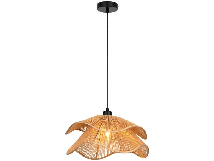 Collett's Monde Hängeleuchte, Hellbraun, Metall, Papier, Kreise, Blume, 120 cm, RoHS, CE, Lampen & Leuchten, Innenbeleuchtung, Hängeleuchten, Pendelleuchten