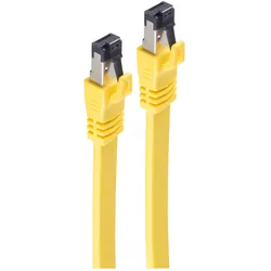 Shiverpeaks -BASIC-S--Netzwerk-Patchkabel CAT 8.1 U/FTP (PIMF) flach Halogenfrei (LSZH) gelb 5,0m (U/FTP, CAT8.1, 5 m), Netzwerkkabel