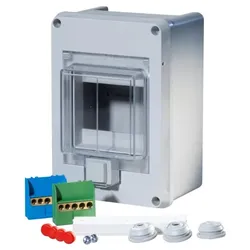 f-tronic 7240050 FR Kleinverteiler KV04WDKE, IP55, 1r., 4 Module, 180x125x90mm