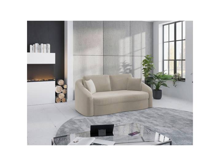 2,5-Sitzer, Sand, 196x88x107 cm, Textil, Rücken Echt, Modern, sit&more