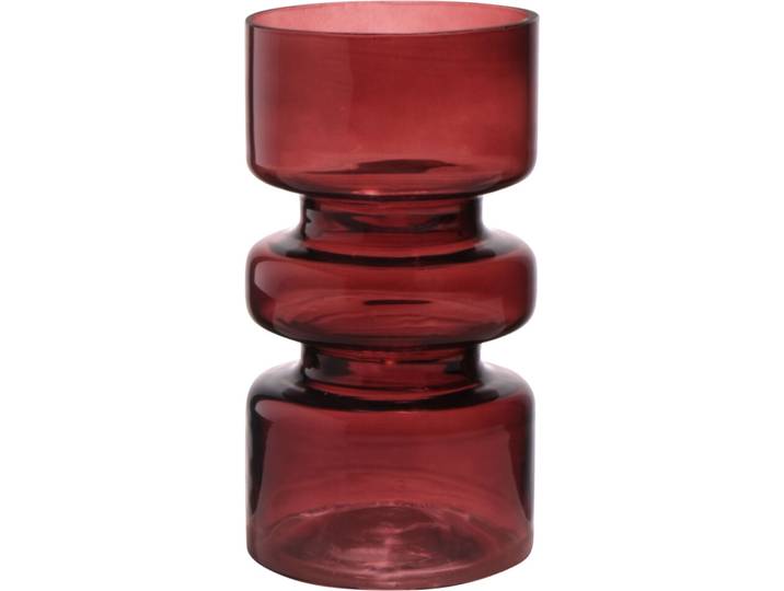 Vase Rim braun Glas H 17 cm - Vase