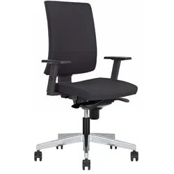 Nowy Styl Bürostuhl Navigo Stoff schwarz, Gestell chrom