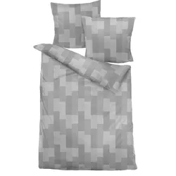 Bettwäsche SARINA Satin (BL 135x200 cm) - silber - BL 135x200 cm