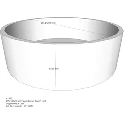 Badewannenträger passend für Mauersberger Coperi 195 × 195 × 47 cm