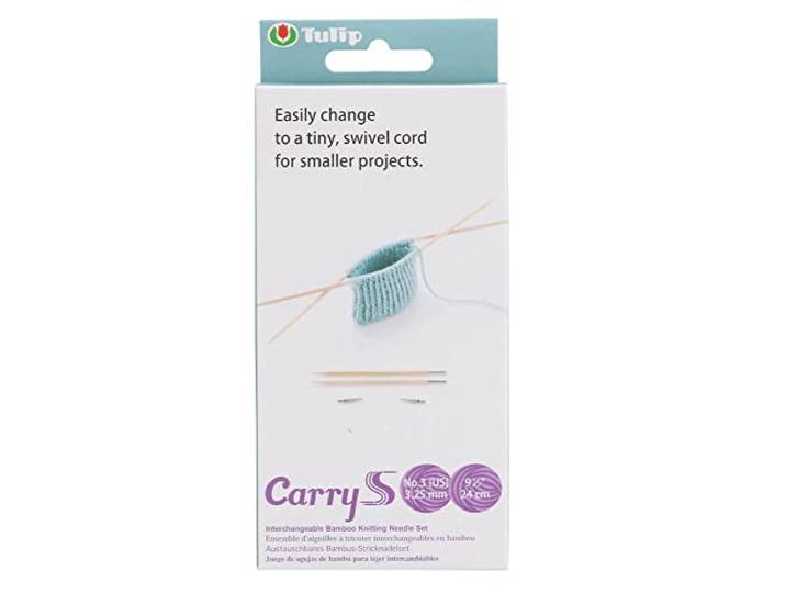 Tulip CarryS Interchangeable Bamboo Knitting Needle Tip - 1 pc, Brown