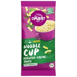 Davert Noodle-Cup Kräuter Creme Sauce bio