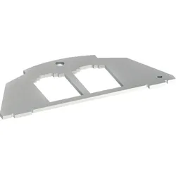 Hager BSM032 Montageplatte Typ 03 BTR 19,5x14,85 zweifach