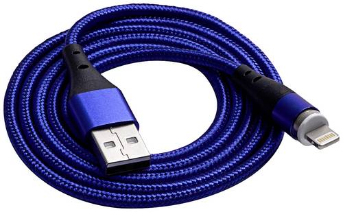 Akyga USB-Kabel USB-A Stecker, USB-C Stecker 1.00m Blau AK-USB-42