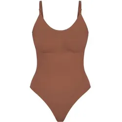 SMILODOX Shapewear String Bodysuit Nysa, Größe XL in Braun Braun