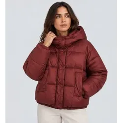 Twinset für Damen. 262TT2380 Abnehmbarer Mantel in Granatrot (40), Lässig, Kastanienbraun, Polyamid