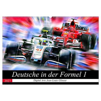 Deutsche in der Formel 1 (Wandkalender 2027 DIN A2 quer), CALVENDO Monatskalender