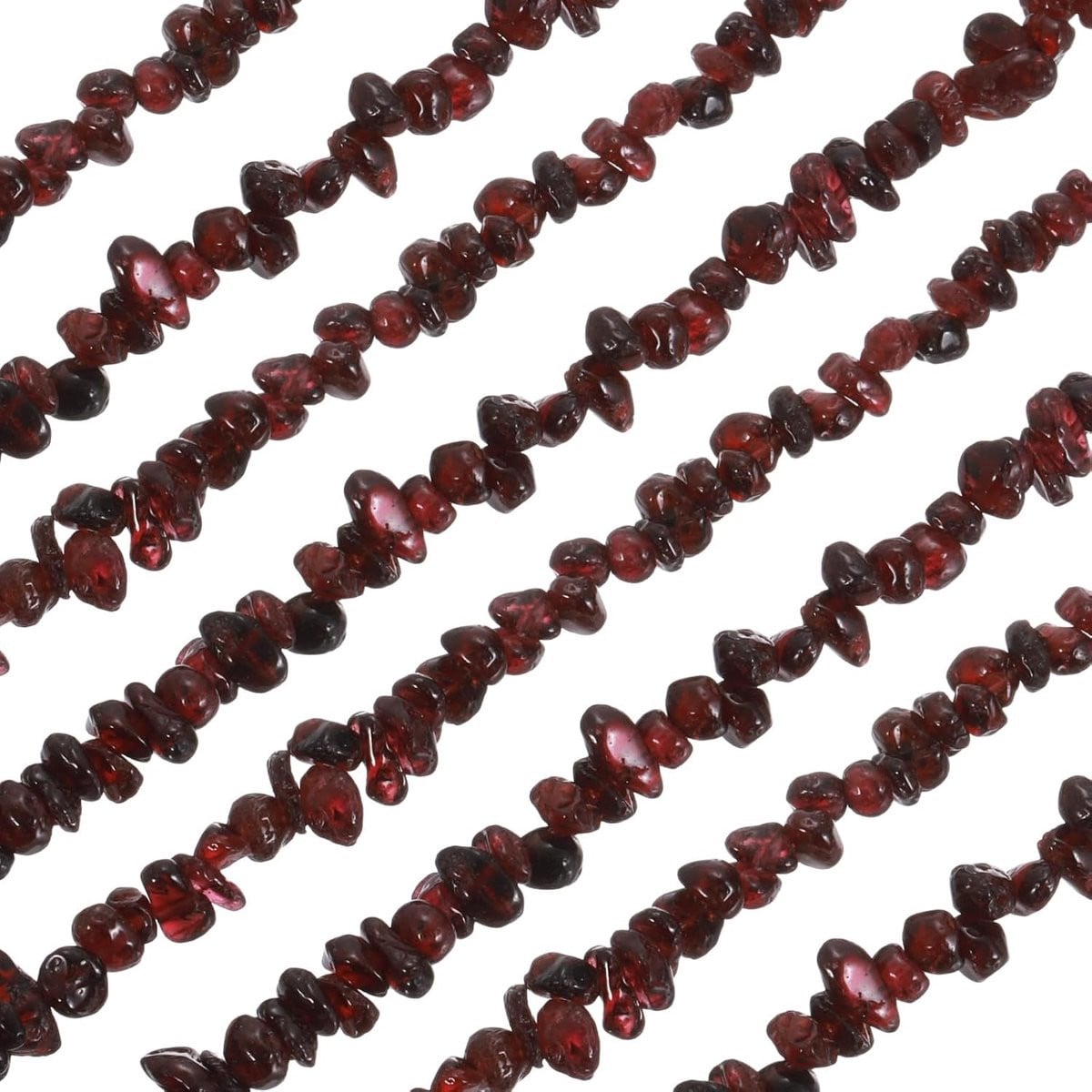 Vellaro Glazen kiezelstenen Bordeaux 3-5 mm voor sieraden en decoratie