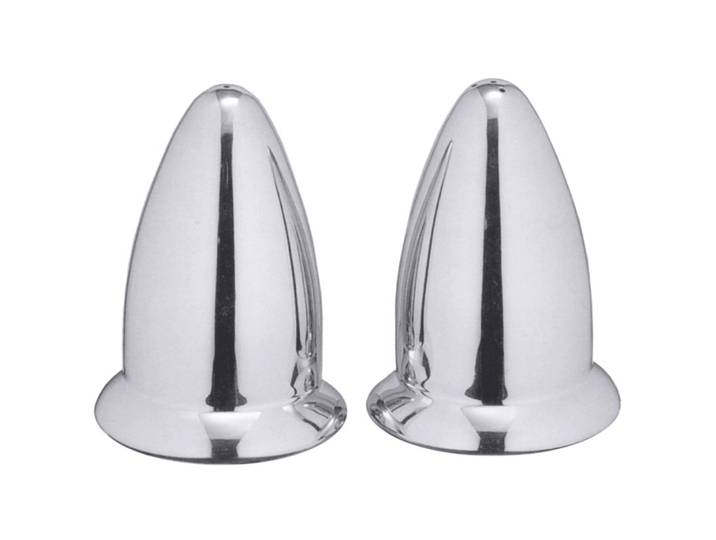 Salz Contacto Bander silber Edelstahl H 8.5 cm Set - Salz