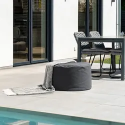 HOME DELUXE XXL Outdoor Sitzsack CLOUD Hocker - Anthrazit