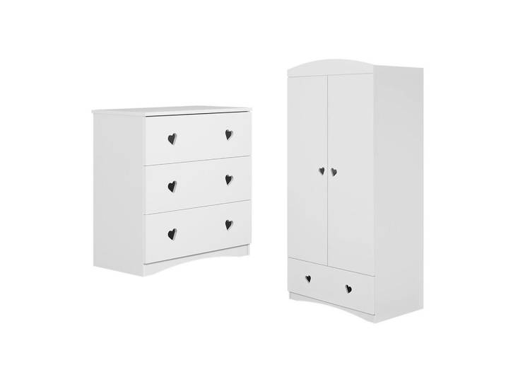 Petits-meubles Babyzimmer 2-teilig Weiß, 81x80x42 cm, Babymöbel & Kindermöbel, Babyzimmer