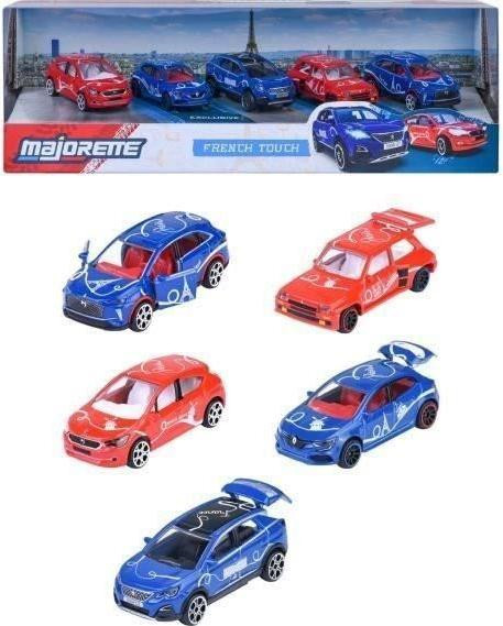 Smoby Majorette French Touch Miniatuurauto's - Set van 5 modellen van Franse monumenten, Schaal 1/64, Metaal