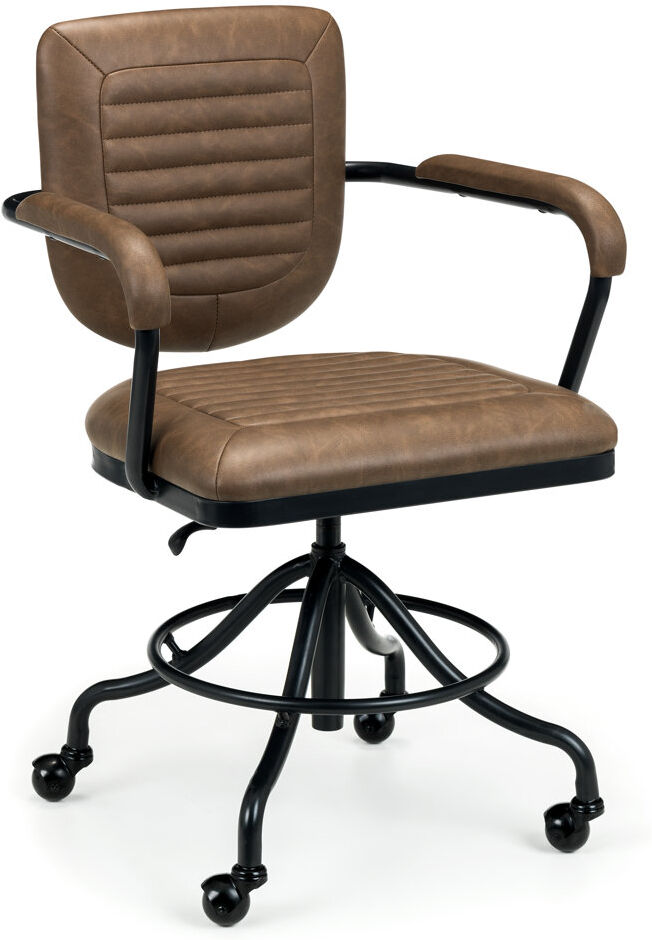 Borough Wharf Nya Office Chair Brown 82.5cm H X 58cm W X 60cm D