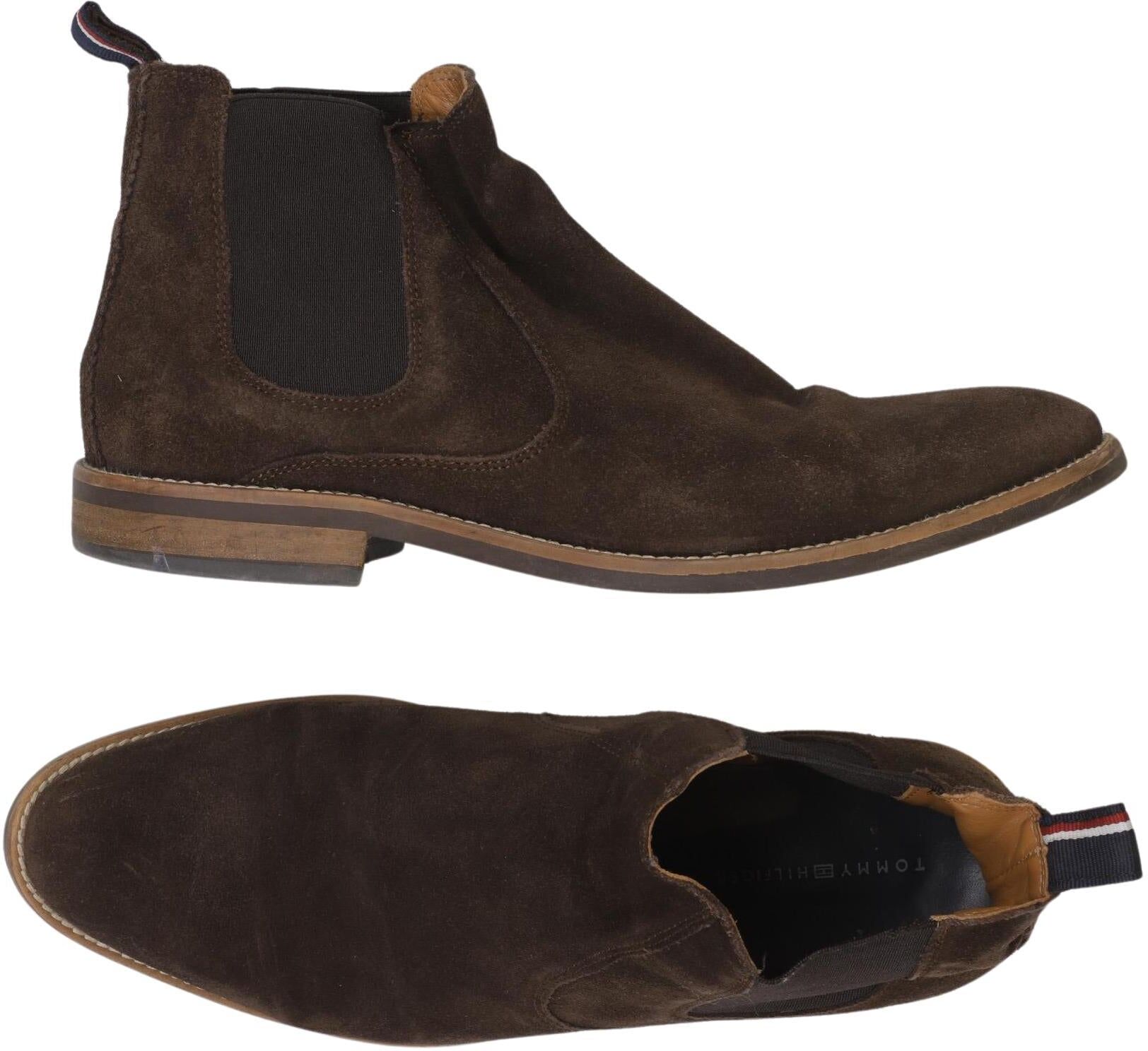 Tommy Hilfiger Herren Stiefel, Braun, Gr. EU 42, Leder - Second Hand