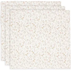 Jollein, Pucktuch + Nuscheli, Mulltuch Hydrophil 3er, 70 x 70 cm, Bloomy (70 x 70 cm)