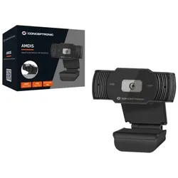 CONCEPTRONIC Webcam AMDIS 1080P Full HD Webcam+Microphone