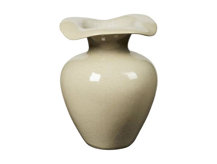 Broste Copenhagen Vase Florentina M 32 cm Beige