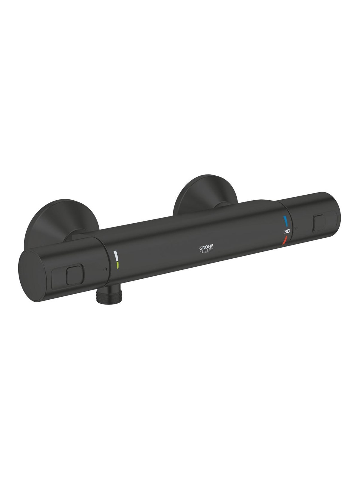 Grohe Precision Start Thermostatic shower mixer Matt black