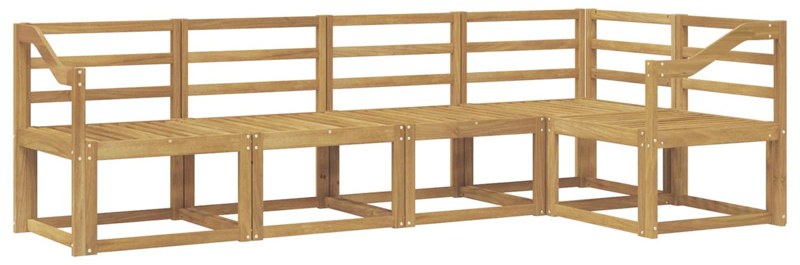 Garnitur aus 5 Outdoor-Sofas, weiß