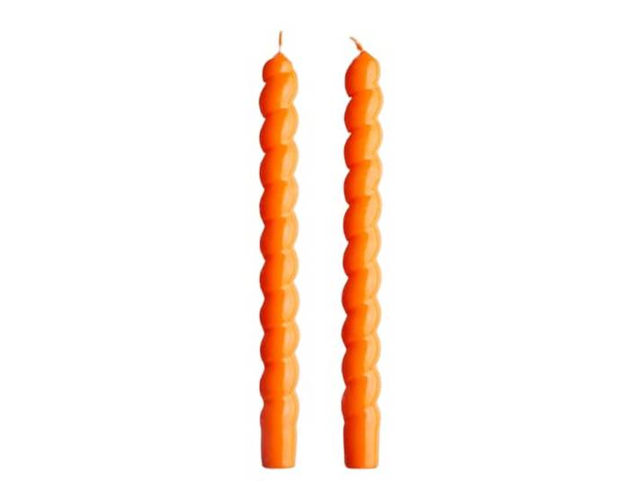 BUTLERS 2er Set Stabkerzen Paraffin - TWISTED - Brenndauer 3h