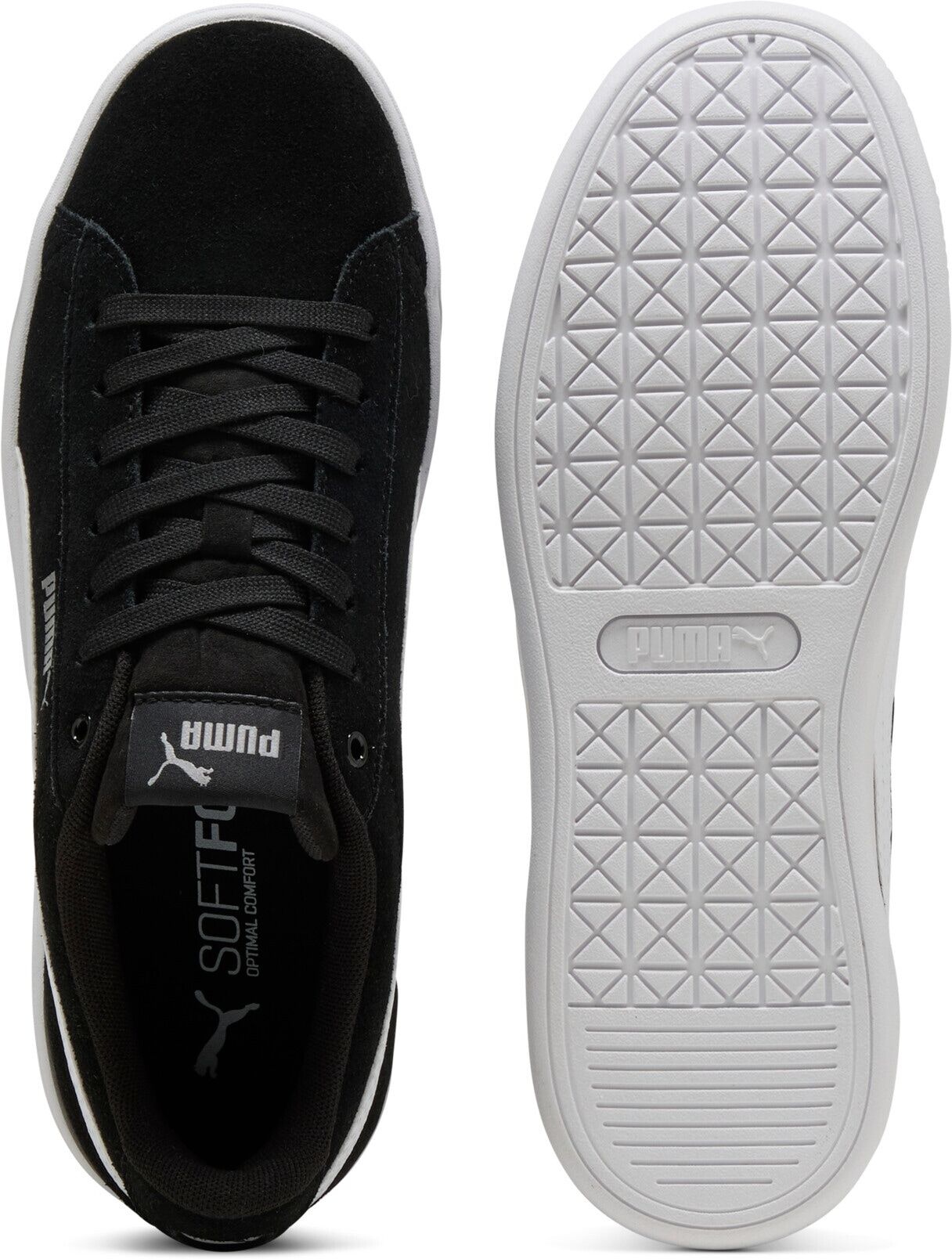 Sneaker PUMA "VIKKY V3", Damen, Gr. 42, schwarz-weiss (puma schwarz, puma weiß, puma weiß, puma silber), Leder, Schuhe Sneaker puma schwarz, puma weiß, puma weiß, puma silber 42