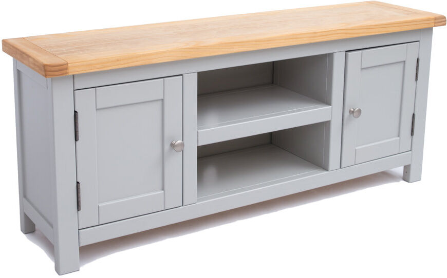 Lark Manor Abiorn TV Stand for TVs up to 55" Grey/Natural/Silver 55"