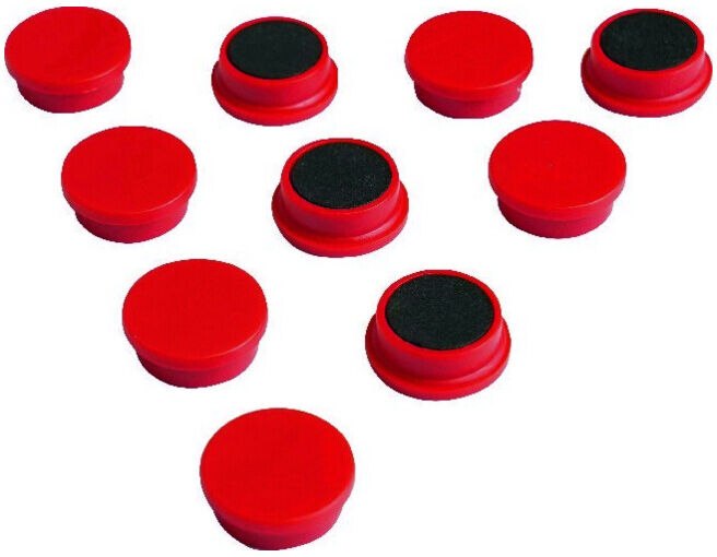 Eclipse Aimant d'organisation rond rouge 20 mm ; Eclipse Magnetics (RM765/R)