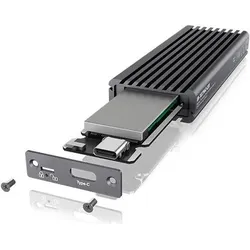 Icy Box Gehäuse für 1x M.2 NVMe & SATA, IB-1817MC-C31 (M.2, M.2 2230, M.2 2242, M.2 2260, M.2 2280), Festplattengehäuse, Grau