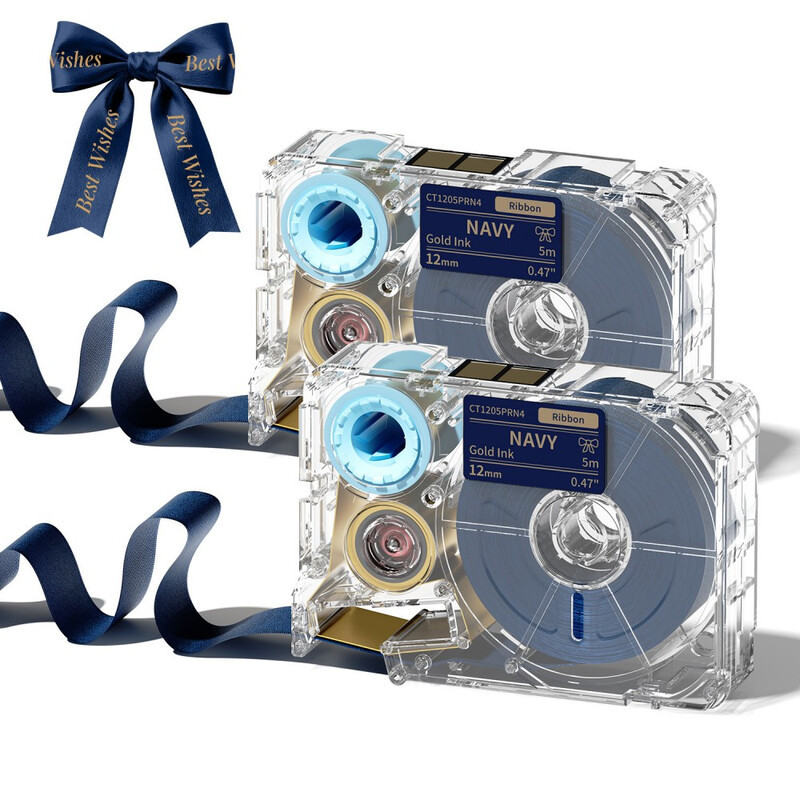 Phomemo thermische striptape voor A30/P15, 2 rollen, marineblauw