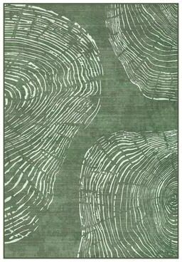 Envelor Abstract Wood Grain Area Rug, Washable Non Slip Living Room Bedroom Rug