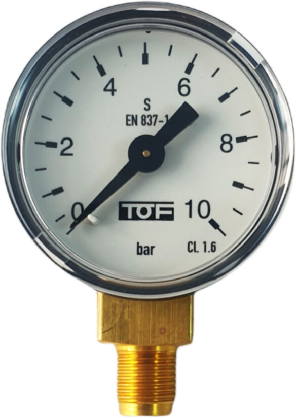Manometro Co2 Ricambio Ø40-G1/8 0-6 Bar Per Cod. 01012001-01/-02, 01012002-01