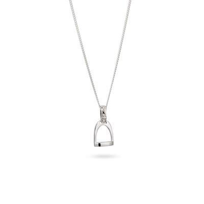 Lange Kette KUZZOI "Halskette Steigbügel 925 Sterling Silber" Gr. 60, silber, Halsketten, Herren, Silber 925 (Sterlingsilber)