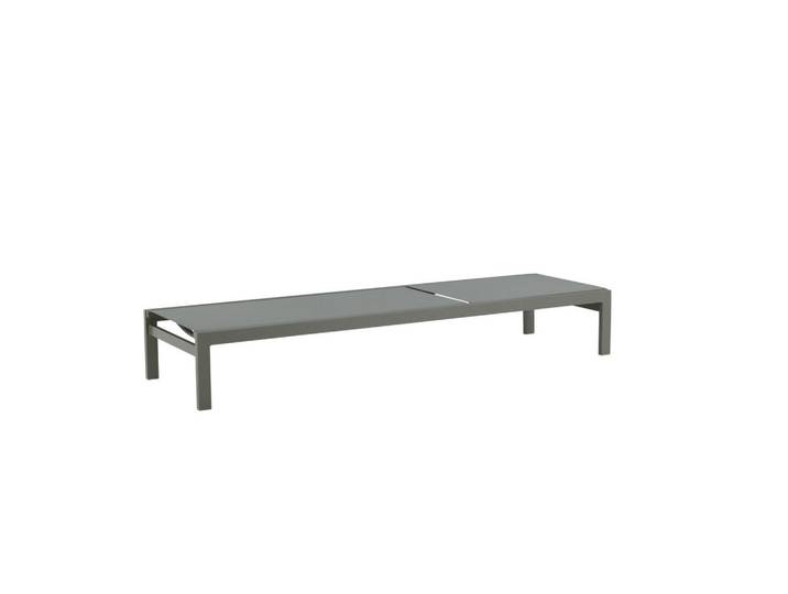 Furnlux Sonnenliege Copacabana Grün 60x195x30 cm, Metall, 60x30x195 cm, Gartenmöbel, Gartenliegen