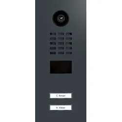 DoorBird D2102V IP Video Türsprechanlage Anthrazitgrau, Edelstahl, pulverbeschichtet, seidenmatt