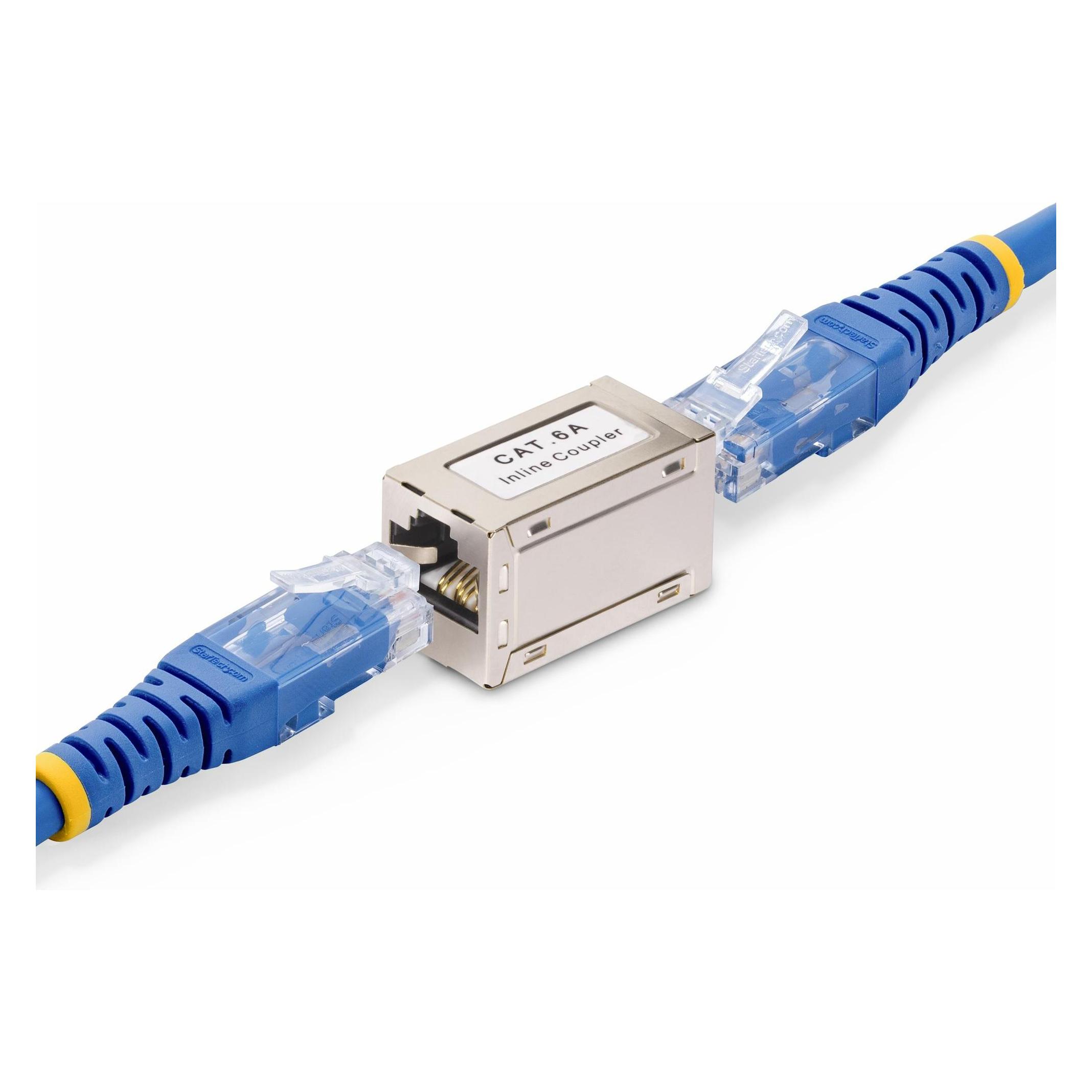 StarTech com IN-CAT6A-COUPLER-S1, RJ-45, RJ-45, Silber (Netzwerk Kupplung) (IN-CAT6A-COUPLER-S1)