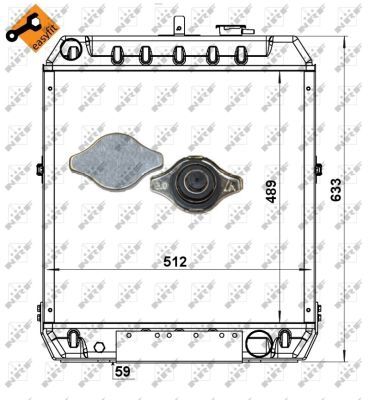 Nrf Kühler, Motorkühlung Easy Fit 52168