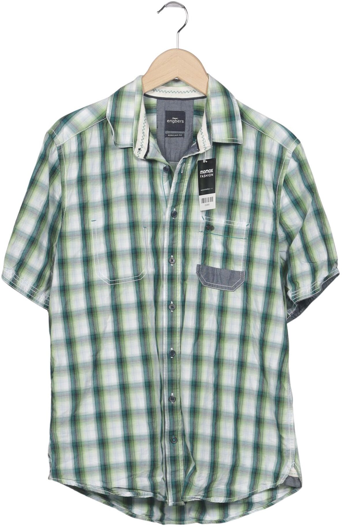 engbers Herren Hemd, Mehrfarbig, Gr. 39, Baumwolle - Second Hand