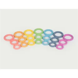 TickiT Rainbow Wooden Rings
