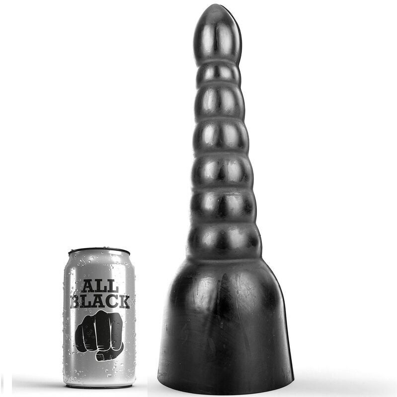 all black dildo tout noir 34cm